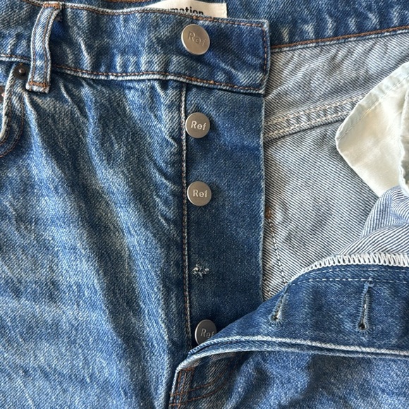 Reformation Cynthia High Rise Straight Jeans Colorado Wash Size 28 - Picture 8 of 8